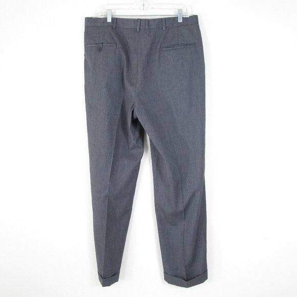 Burberry London Mens Solid Gray Wool Two Button Suit Size 41R Pants 35 X 31 - Picture 11 of 11